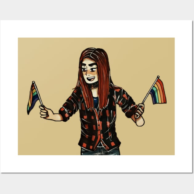 Pride Nicole Haught Wall Art by Skip A Doodle